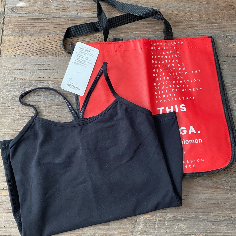 LULULEMON Power Y tank in black